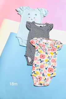Combo 3 body chip carter’s cho bé từ 0-23m