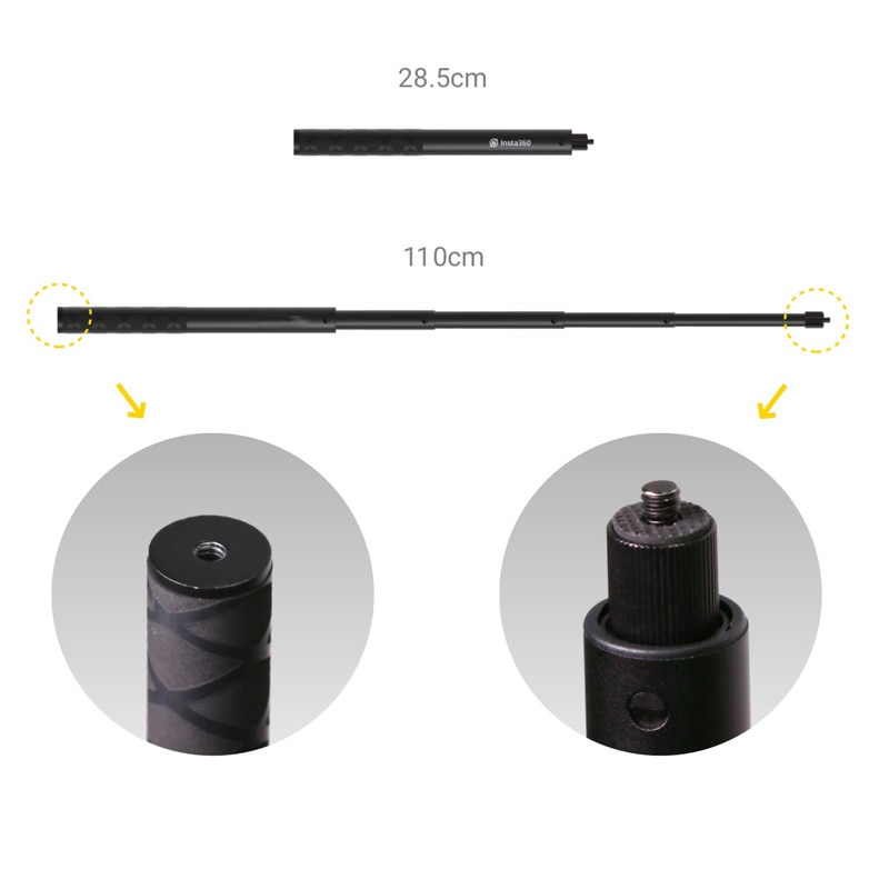 Gậy Chụp Ảnh Tự Sướng Insta360 ONE R Bullet Time + Tay Cầm 1 / 4 Cho Insta360 X3 / ONE X2 / ONE X / ONE RS / R