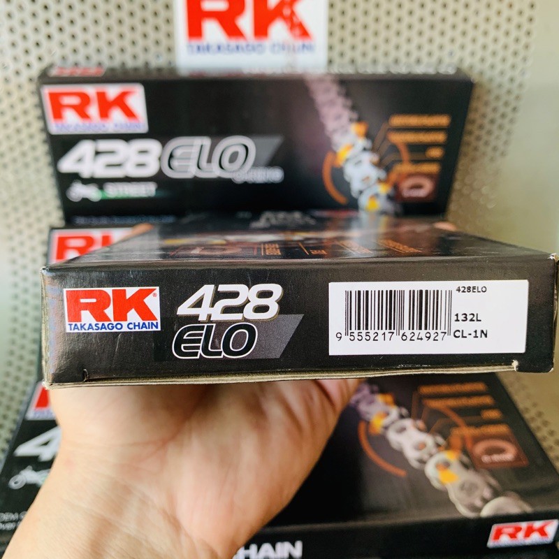 Sên phốt RK 428 ELO 132L - 9ly có phốt cao su, dài 132 mắc