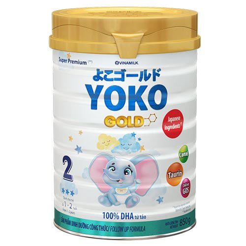 Sữa bột YOKO GOLD 2 350g - 850g (cho trẻ từ 1 - 2 tuổi)