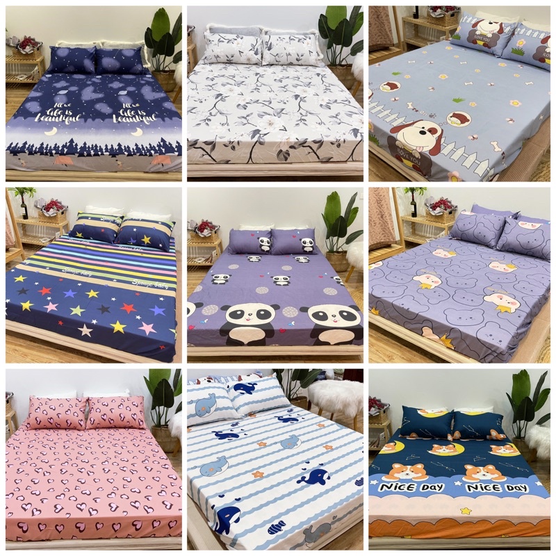 Ga Gối Trải Giường Poly Cotton M6/M8 Nhiều Mẫu Tùy Chọn (Khách chọn mẫu để lại ghi chú or chát vs shop nhé) | BigBuy360 - bigbuy360.vn