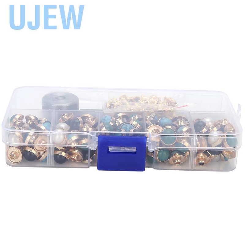 Set 90 Đinh Tán Nhựa 10mm Dùng Để Trang Trí Giày / Túi Xách