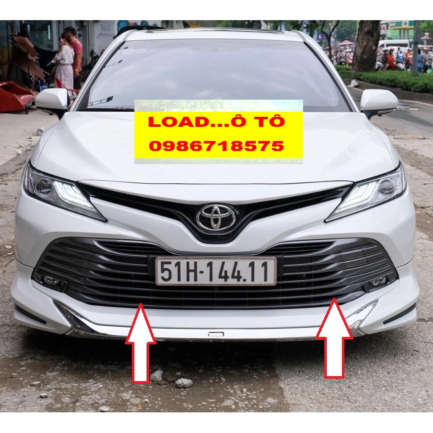 Bộ Ốp mặt calang Xe Toyota Camry 2022-2019 Hàng Inox Cao Cấp Sẵn Keo Dán 3M