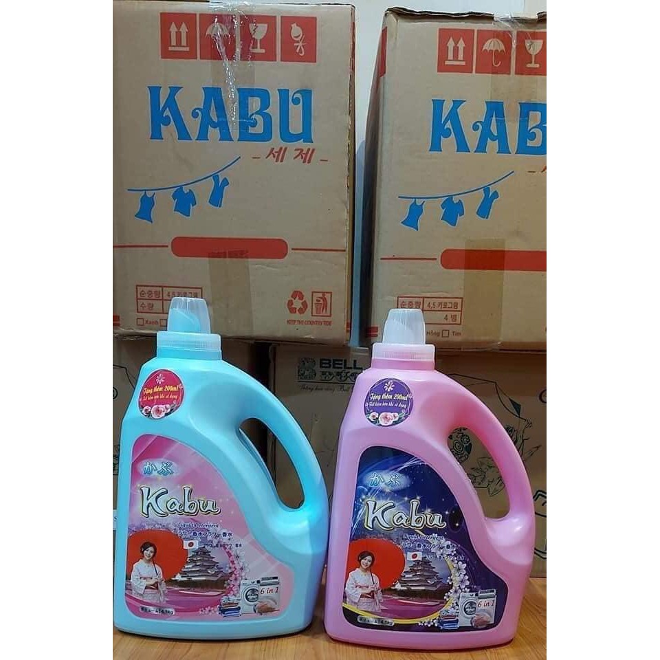 [Giảm 5k đơn tối thiểu 150k] [Siêu rẻ] Combo 2 can nước giặt Kabu 4,5L - Công nghệ Nhật Bản 6in1