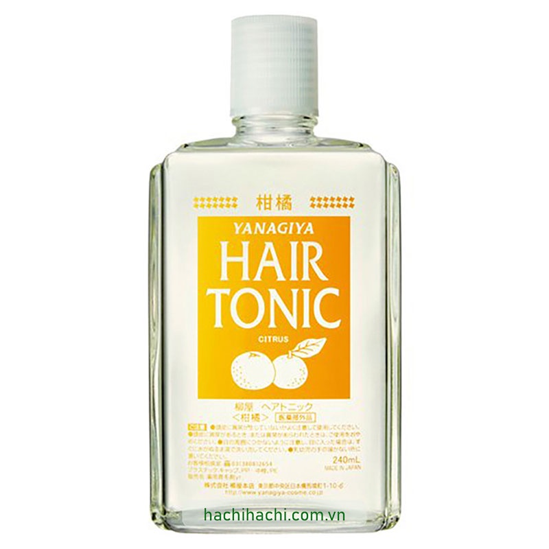 Tinh dầu Bưởi dưỡng tóc, ngăn tóc gãy rụng Hair Tonic Yanagiya 240ml - Hachi Hachi Japan Shop