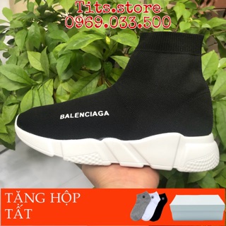 🎁[TẶNG TẤT+HỘP] GIÀY THỂ THAO BALEN CHUN ĐEN TRẮNG NAM NỮ