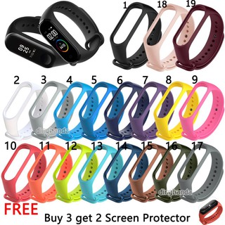 Sale 69% Dây đeo silicone 19 màu tùy chọn cho Xiaomi Mi Band, Giá gốc 21000đ- 19F169