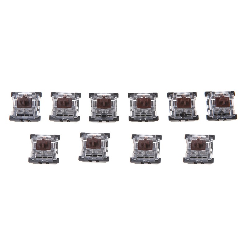 10Pcs 3 Pin KeyCaps Brown Mechanical Keyboard Switch for Cherry MX Keyboard