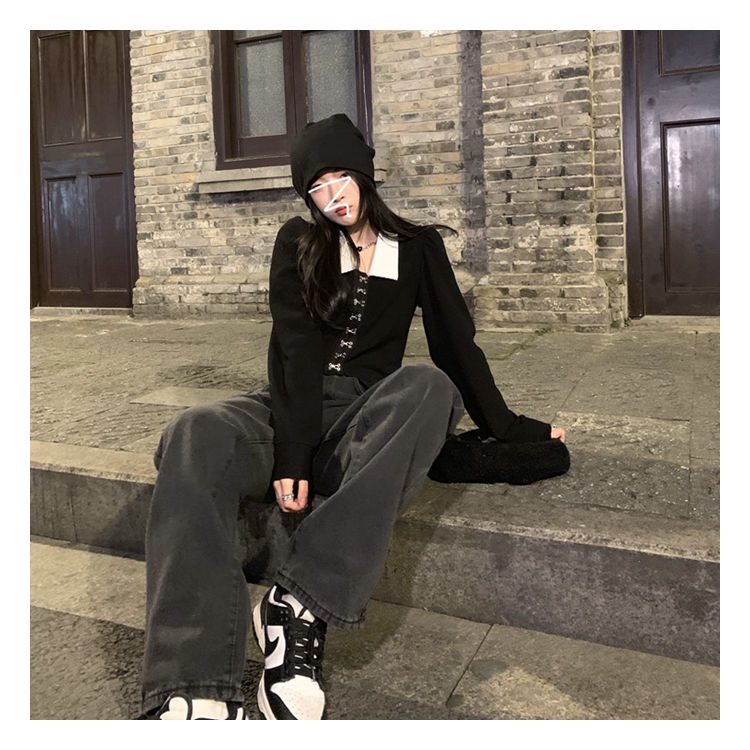 Áo Sơ Mi polo Phong Cách retro Cá Tính Cho Nữ