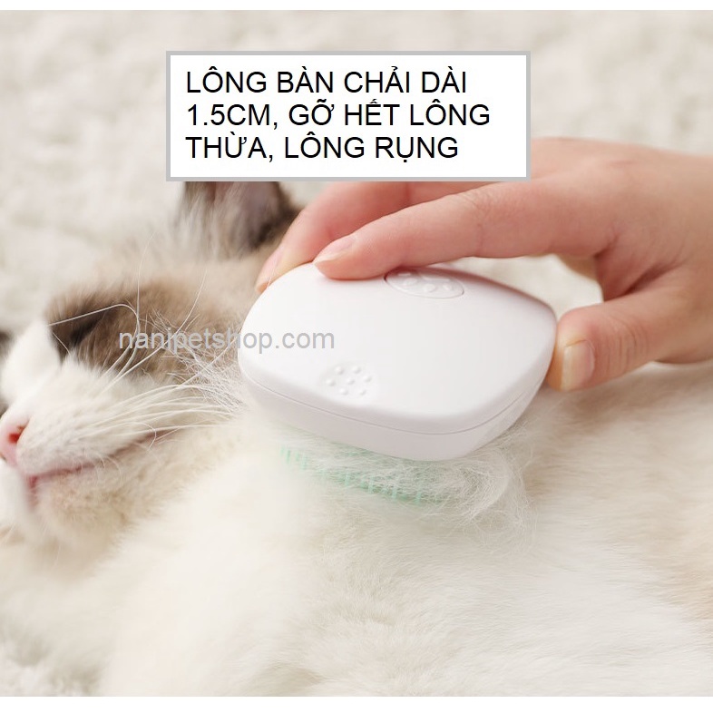 ⭐️Siêu phẩm Lược chải lông chó mèo T9 Pakeway 3 màu siêu đẹp, Lược đẩy lông hình trứng Massage thú cưng - Nà Ní Pet Shop