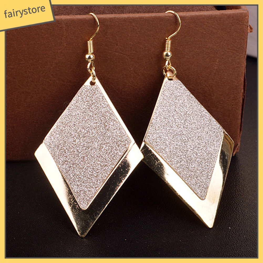 Khuyên tai kiểu dáng hình học thòi trang cho nữ