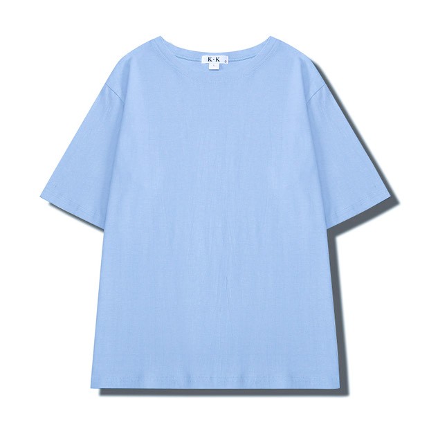 Áo thun tay lỡ trơn ❄ XANH BIỂN ❄ phông Unisex nam nữ tee oversize form rộng pull Ulzzang Streetwear Hàn Quốc vải mềm
