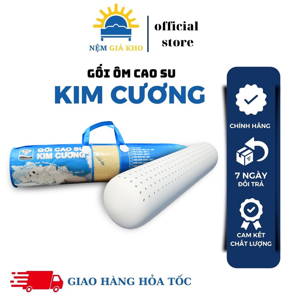 Gối Ôm Cao Su Kim Cương Honey Thông Hơi - Chính Hãng