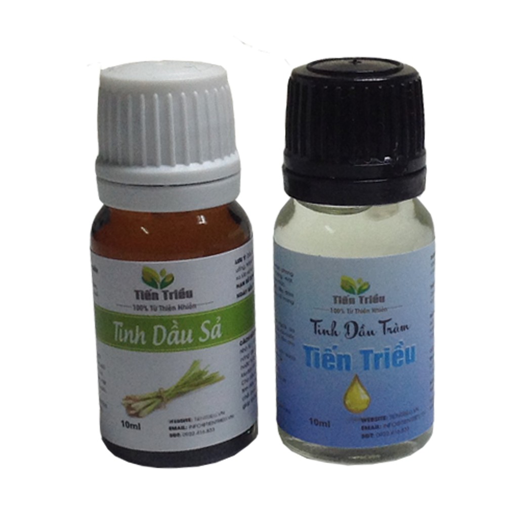 Bộ 2 chai tinh dầu sả, tinh dầu tràm Tiến Triều 10ml