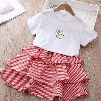 VAY54 - Váy bé gái, Set chân váy, áo cotton cho bé gái từ 25-40kg, Richkid123