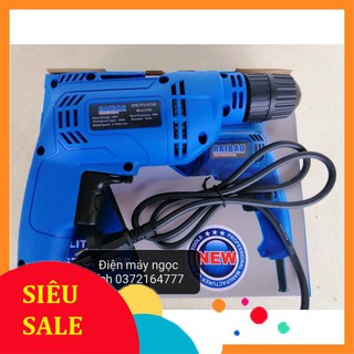 Máy khoan, máy bắt vít 2 chiều đa tốc độ haibao 6102 đầu 10mm