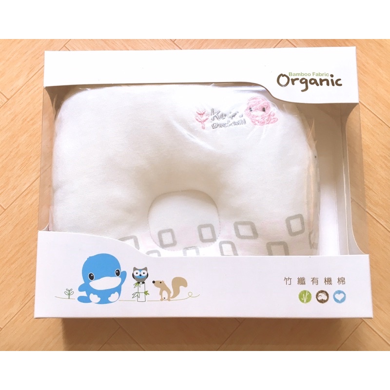 Gối sơ sinh vải organic trợ đầu cho bé KUKU KU2038