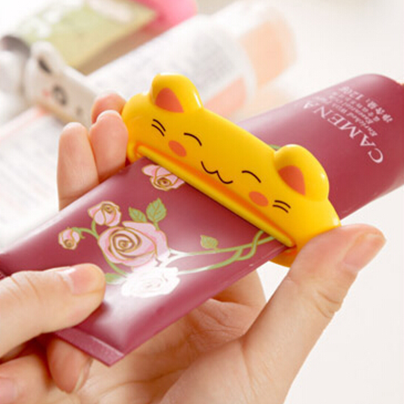 SUPO Depot ✨Toothpaste Squeezer Facial Cleanser Lotion Dispenser Easy to Hold Durable Bathroom Tool Cute Animal Design