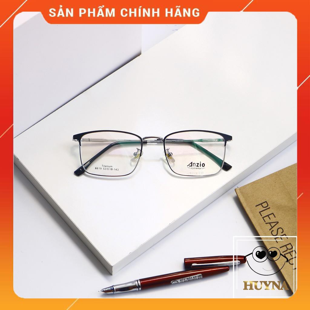 Gọng kính cận thời trang cao cấp TITANIUM ALLOY - mẫu kính doanh nhân - Bussiness Men- AZ6619