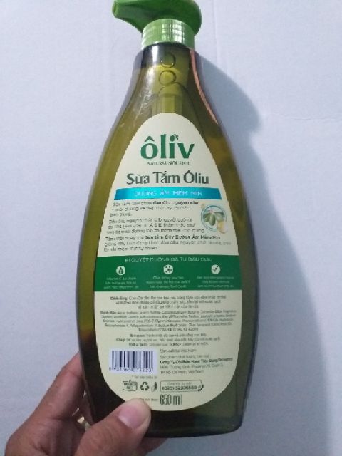 Sữa tắm Ôliv Dưỡng ẩm mềm mịn  da 650ml
