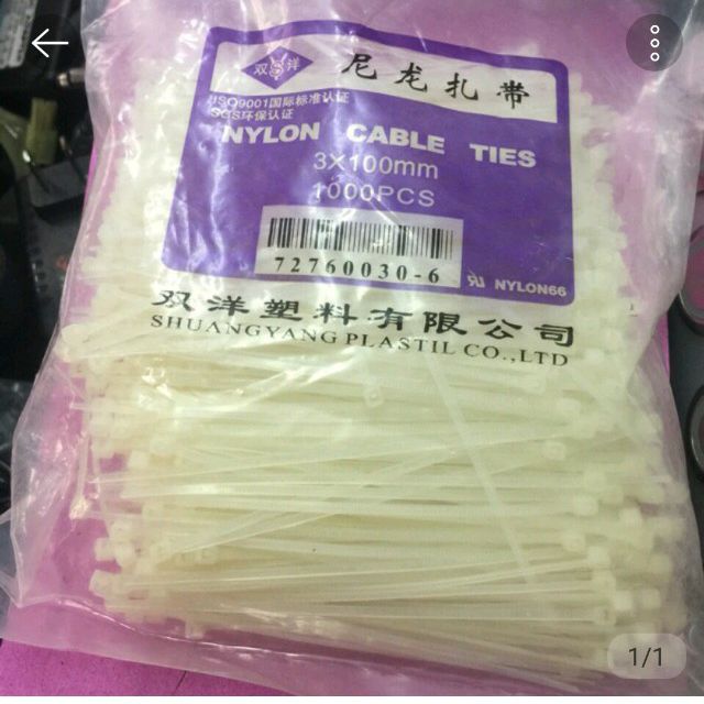 Dây thít 3x100mm 1000pcs