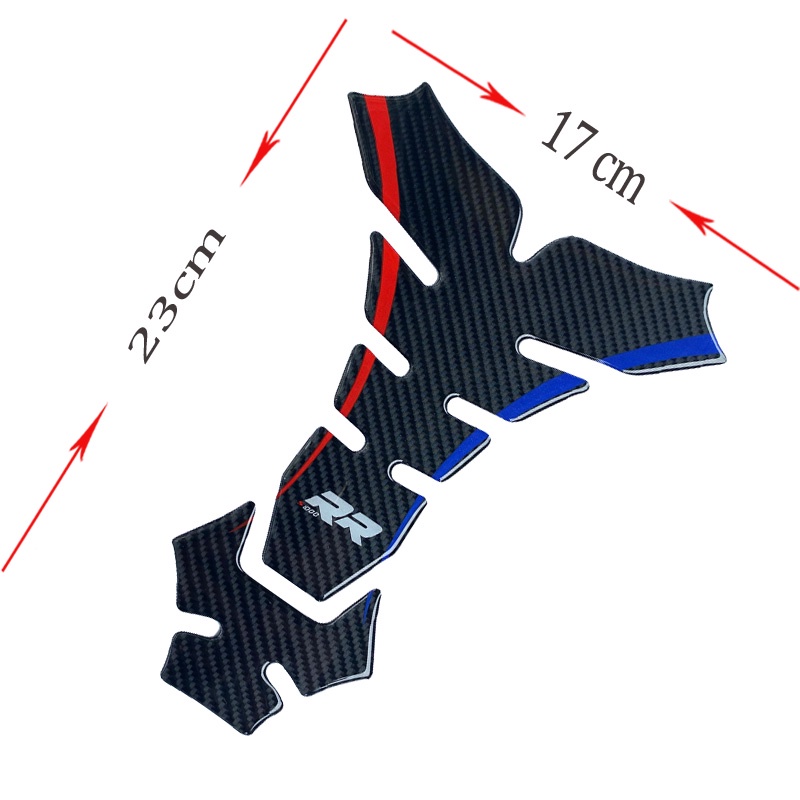 Hình dán bình xăng cho BMW S1000RR Miếng đệm bình xăng bằng sợi carbon 5D bảo vệ bình xăng xe máy