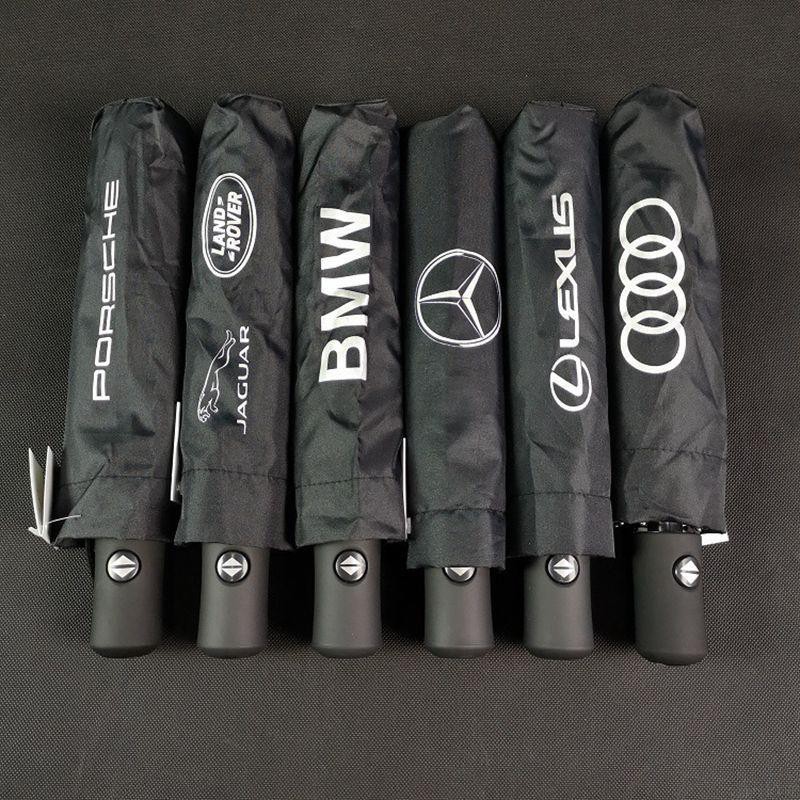 Dù gấp tự động chất lượng cao in chữ Mercedes-Benz BMW Audi độc đáo