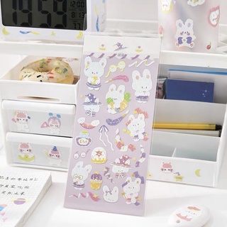 Stickers hình thỏ trắng dễ thương