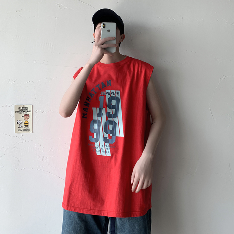 Áo Ba Lỗ Nam In Chữ Thời Trang Size M-5Xl 1999