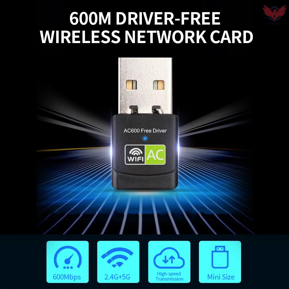 Thẻ Mạng Không Dây 600mbps 2.4ghz + 5ghz Usb Wifi Cho Pc Laptop | BigBuy360 - bigbuy360.vn