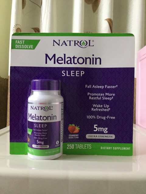 Thuốc hỗ trợ giấc ngủ Natrol Melatonin ( Fast Dissolve)