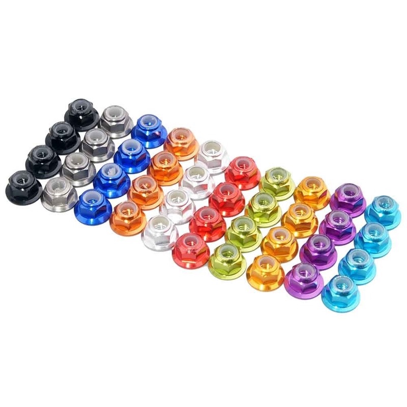 Đai ốc nhôm nylon TYDZ RC 102049 122049 (02055 02190) M4 4P cho xe tải Buggy điều khiển từ xa HSP 1/10
