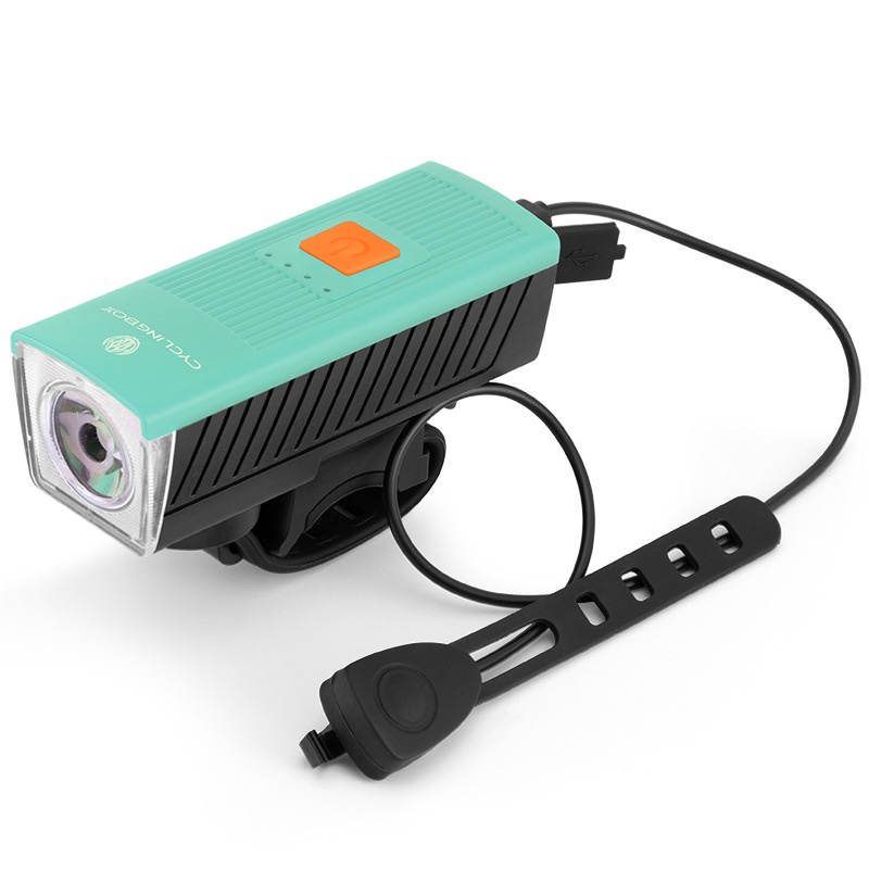 Đèn pha MOSOWORLD tích hợp còi đầu sạc USB cho xe đạp tiện lợi