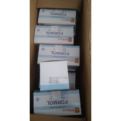 Test, kit kiểm tra nhanh Fomon (formandehyd)