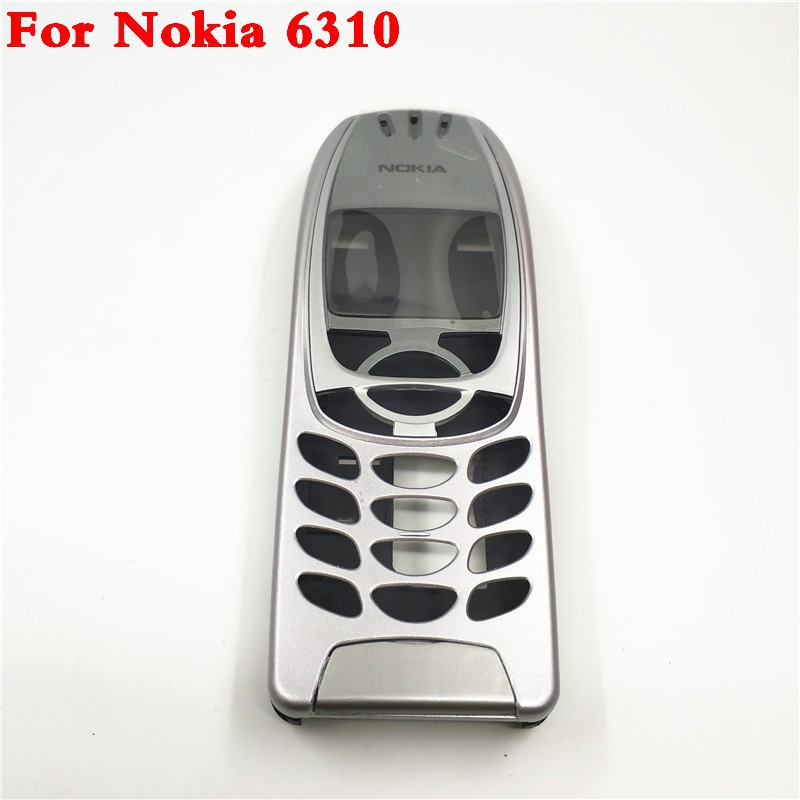 New For Nokia 6310 Cover Housing Battery Door Middle Frame Front Bezel Replace Part NO Phone Keyboard