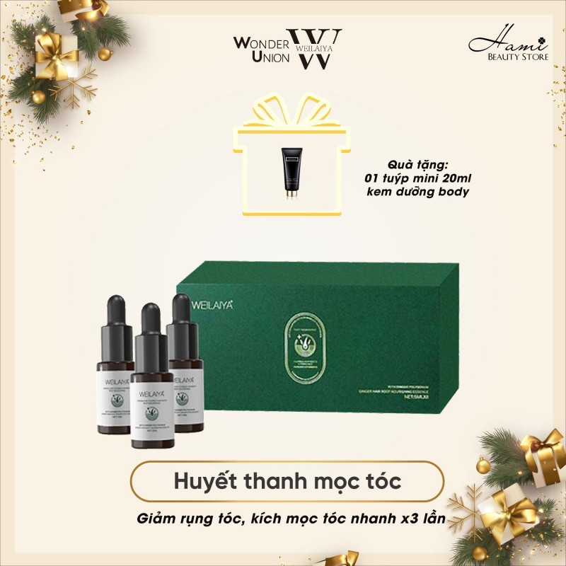 Hỗ trợ Mọc Tóc với Huyết thanh Serum Mọc Tóc Weilaiya Chính Hãng