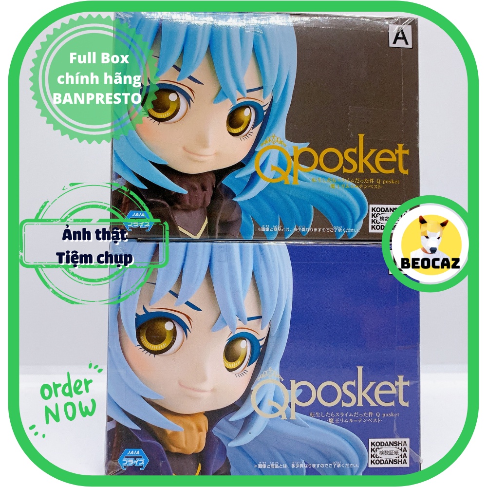 Mô hình Q Posket Rimuru Tempest Chuyển sinh thành Slime Full Box Chính Hãng Banpresto Tensura Đồ chơi Beocaz