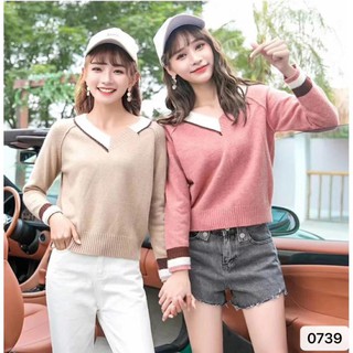 Áo Len Nữ Cổ Tim Siêu Hot