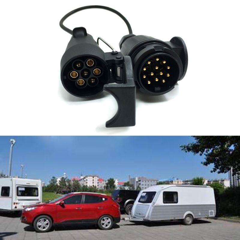 Phích Cắm Chuyển Đổi 12V 7 Pin Sang 13 Chấu Cho Xe Tải Caravan