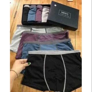 Hộp 4 quần sịp Men's boxer cho nam