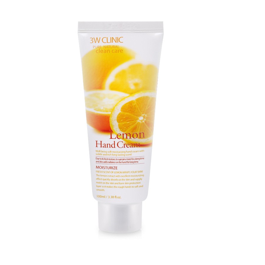 Bộ 3 Kem Dưỡng Da Tay 3w Clinic Hand Cream (Horse, Lemon, Apple) 100mlx3