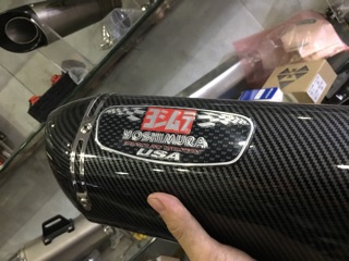 Lon Pô Yoshimura Full Cacbon + Phụ Kiện