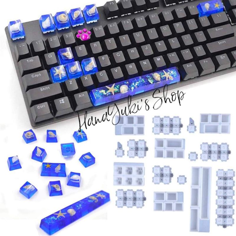 Khuôn keycap OEM - dày đẹp - dùng trong sáng tạo nghệ thuật Resin HanaYuki's Handmade]