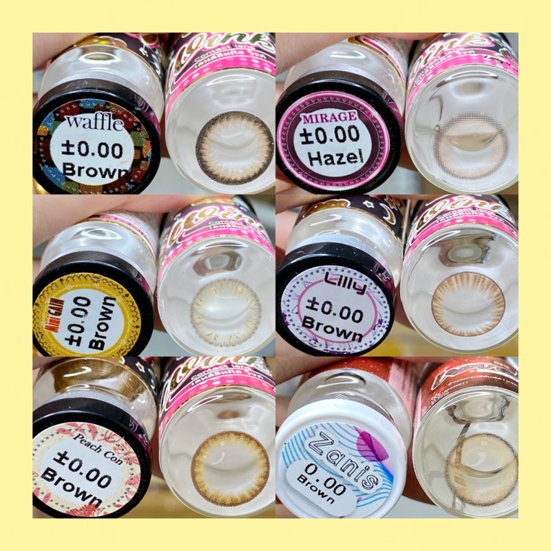 50 mẫu lens Nâu_Brown HOT  size không giãn 14,0 m- không độ- hàng mới_kính áp tròng nâu _Sam Eyes(FREE SHIP)