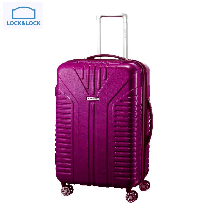 Vali du lịch xách tay có khóa số Lock&Lock Travel Zone LTZ981BTSA 20inch màu Purple - Hàng chính hãng