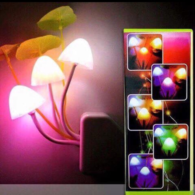 Đèn ngủ đổi màu hình nấm avatar