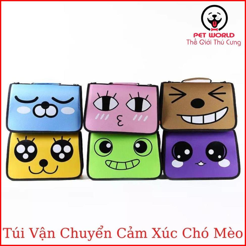 Túi Vận Chuyển Chó Mèo, Túi Đựng Chó Mèo Mặt Cảm Xúc, Hàng Nhập Khẩu Loại Tốt