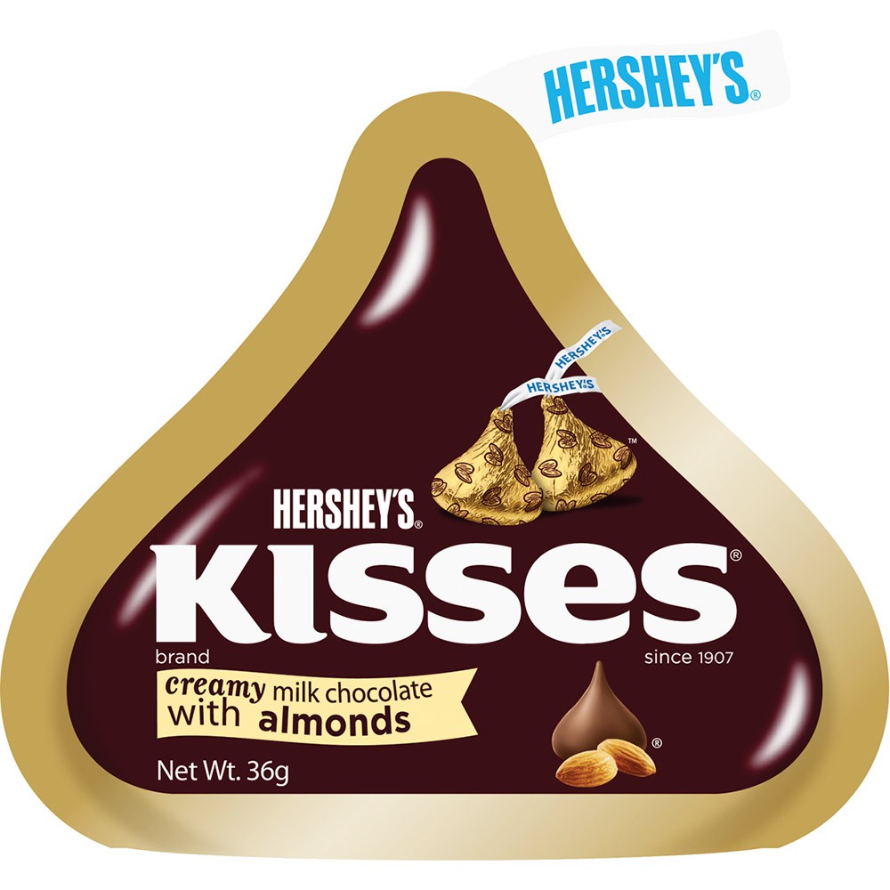 Socola Hershey Kiss bánh quy kem chocolate/ chocolate sữa/ kem sữa hạnh nhân 36g