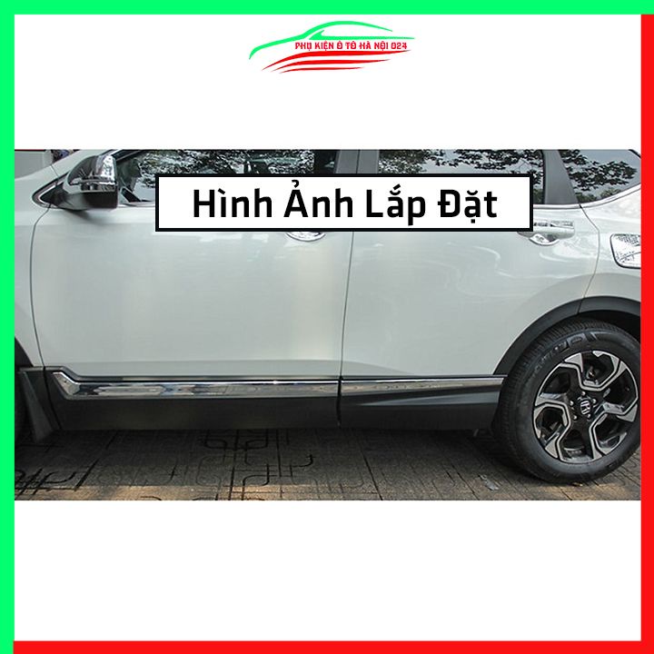 Bộ ốp nẹp sườn CRV 2018-2022 mạ crom trang trí làm đẹp xe