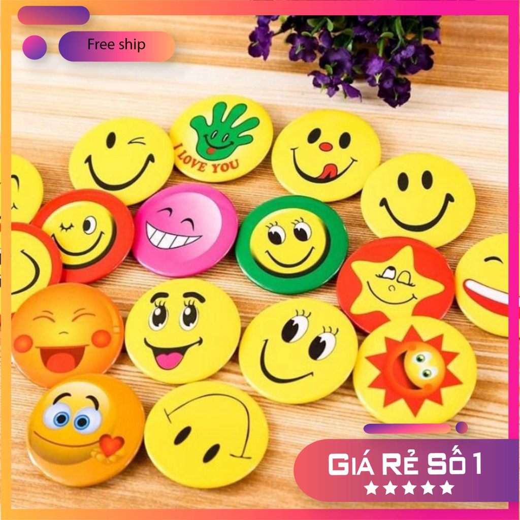 Huy Hiệu Cảm Xúc Cute Dễ Thương Trang Trí Áo Ba Lô Túi Xách phukienvppbinhduong